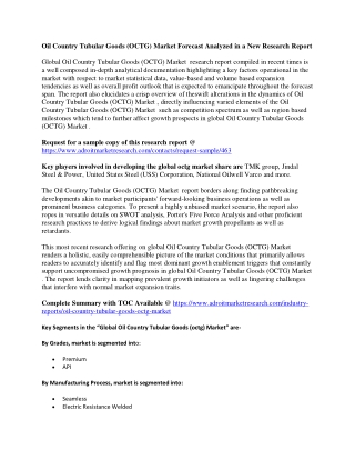 Oil Country Tubular Goods (OCTG) Market