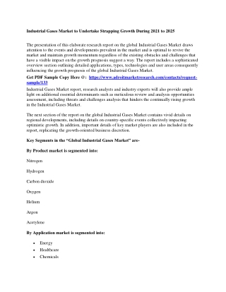 Industrial Gases Market