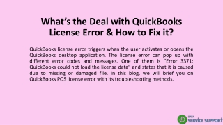 What’s the Deal with QuickBooks License Error & How to Fix it?