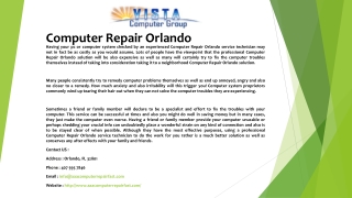 Computer Repair Orlando