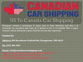 Car Shipping From Ohio To Ontario