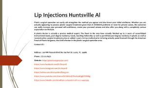 Lip Injections Huntsville Al