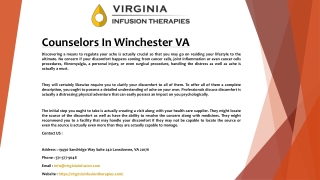 Counselors In Winchester VA