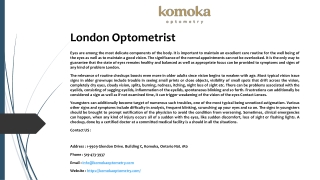 London Optometrist