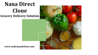 Nana Direct Clone: Grocery Delivery Solution