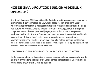 Gmail Telefoonnummer nederland