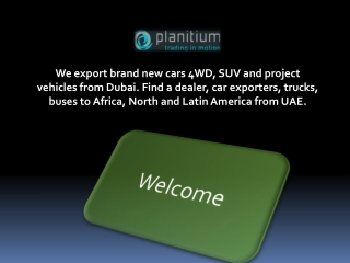 New Cars Import-export In Dubai - Start With New Vehicles Trading