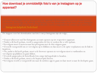 Bellen Instagram wij bieden een betere online service