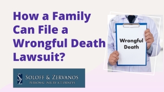 How a Family Can File a Wrongful Death Lawsuit?