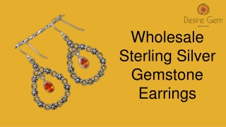 Wholesale Sterling Silver Gemstone Earrings