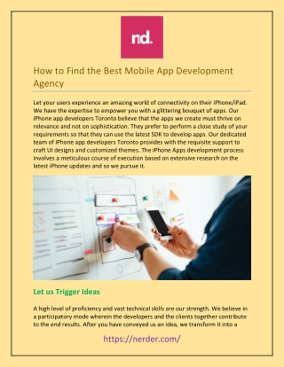 How to Find the Best Mobile App Development Agency