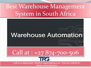 Best Warehouse Management System in South Africa