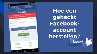 Manieren om een gehackt Facebook-account te herstellen