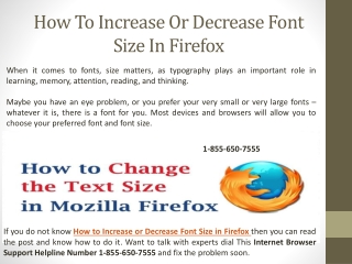 How to Increase or Decrease Font Size in Firefox
