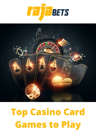 Top Casino Card Games to Play