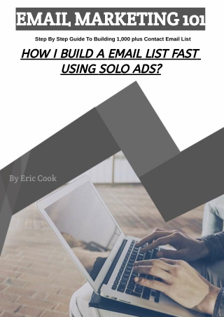 Step By Step Guide To Building 1,000 plus Contact Email ListA Good PDF