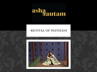 Revival of Paithani
