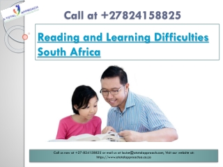 Reading and Learning Difficulties South Africa