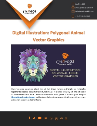 Digital Illustration Polygonal Animal Vector Graphics By Cre8iveSkill