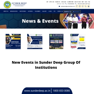 New Events in Sunder Deep Group Of Institutions