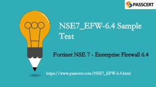 Fortinet NSE 7 - Enterprise Firewall 6.4 NSE7_EFW-6.4 Dumps