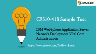 IBM Certified System Administrator C9510-418 Updated Dumps