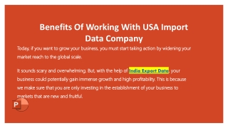 Benefits Of Working With USA Import Data Company
