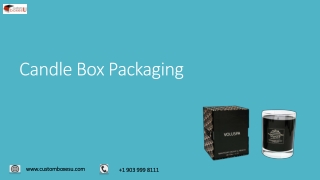 Candle boxes with Printed logo & Design in Texas, USA