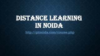 Distance learning in Noida