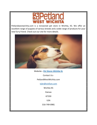 Pet Stores Wichita KS | Petlandwestwichita.com