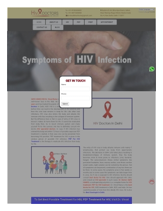 HIV Treatment By HIV Specialist Dr Vinod Raina