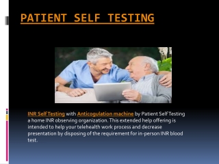 Patient Self Testing