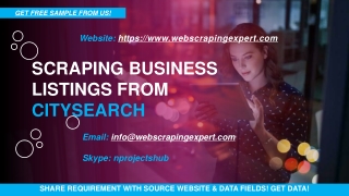 Scraping Business Listings from Citysearch