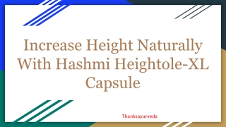 Increase Height Naturally With Hashmi Heightole-XL Capsule