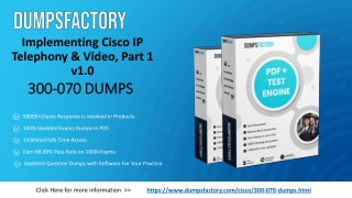 300-070 Dumps - Cisco Real Exam Questions Answers DumpsFactory