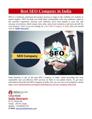 Best SEO Company in India