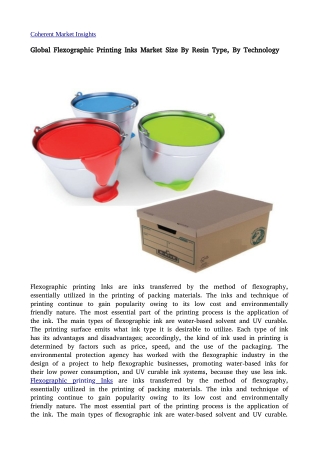Flexographic Printing Inks 11