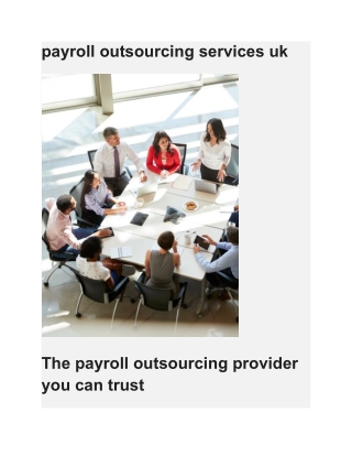 payroll outsourcing services uk