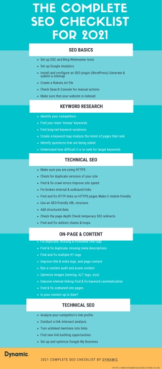 Complete SEO Checklist for 2021 | Dynamic