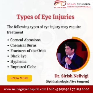 Types of Eye Injuries - Best Eye Hospitals in Bellandur - Nelivigi Eye Hospital