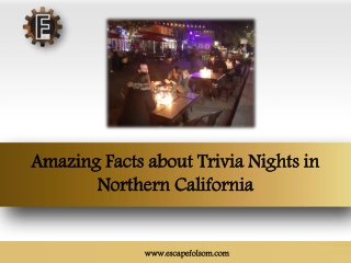 Amazing Facts about Trivia Nights in Northern California