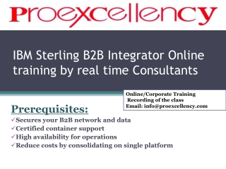 IBM Sterling B2B Integrator Online training
