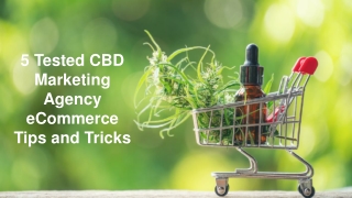 5 Tested CBD Marketing Agency eCommerce Tips and Tricks