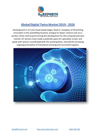 Global Digital Twins Market 2019 - 2026