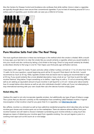 The Perks Of Vaping Greater Nicotine Levels Mech Sauce.