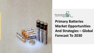 Primary Batteries Market Insights, Highest CAGR, Demand And Opportunity, 2021-25