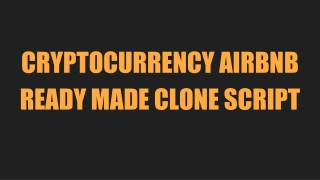 Cryptocurrency Airbnb booking clone script