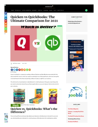 Quicken vs QuickBooks The Ultimate Comparison for 2021