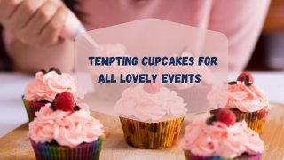 Tempting cupcakes for all lovely events