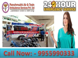 Use Panchmukhi Road Ambulance Service in Karolbagh and Kaushambi (Delhi) at Effective Cost